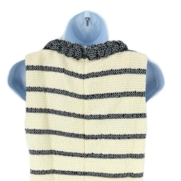 Tuckernuck NEW Navy Stripe Tweed Sleeveless Crew Neck Jackie Mini Dress Size XL - Picture 7 of 10